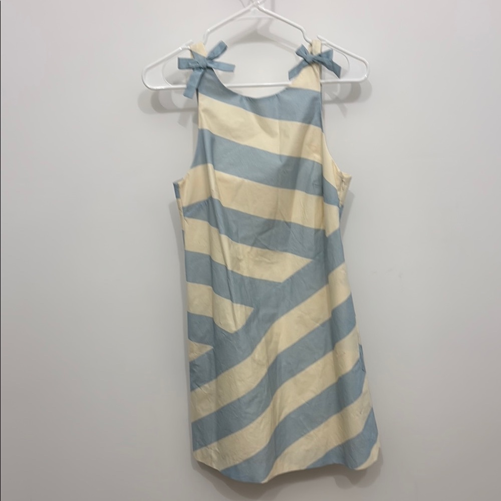 Blue and Cream Striped dress